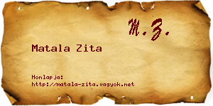 Matala Zita névjegykártya